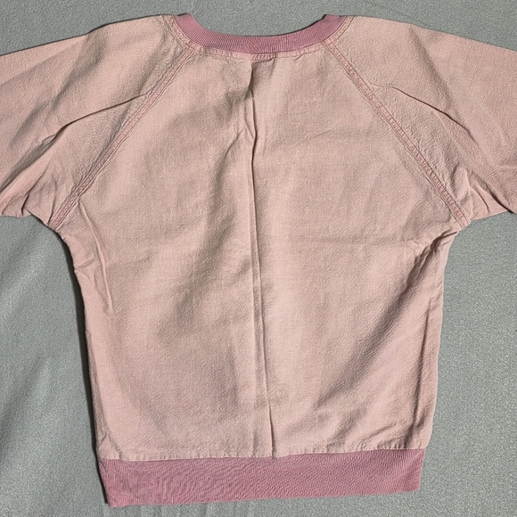 Vintage LA Seat Covers long sleeve shirt muted baby pink rough cotton - Picture 2 of 7